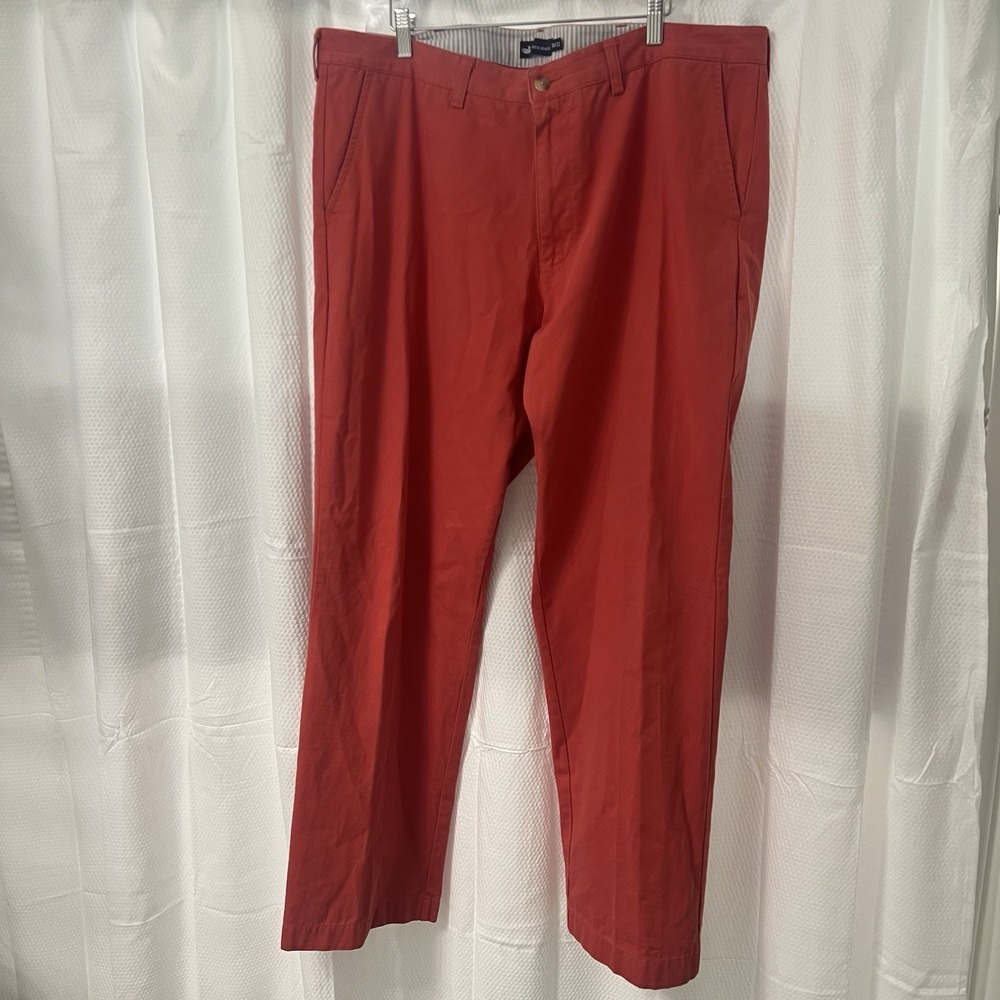 Southern Marsh Seawash Greyton Twill Men's Washed‎ Red Cotton Pants Size 38 X 32